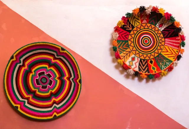Decorative African plates